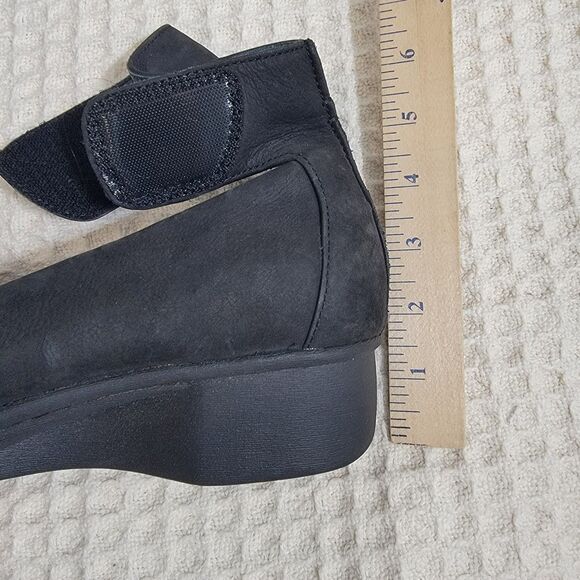 Dansko Lulu Mary Jane Ankle Strap Low Wedge Black Leather Shoes Size 41‎ 10.5-11 - Picture 10 of 16